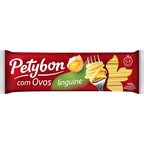 Macarrão Linguine Petybon com ovos 500g