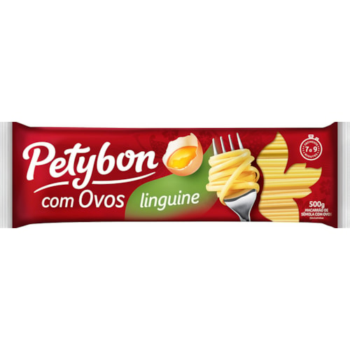 Macarrão Linguine Petybon com ovos 500g