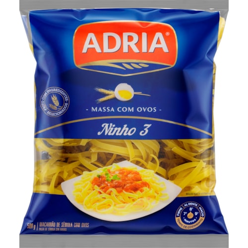 Macarrão Ninho com Ovos Adria 500g