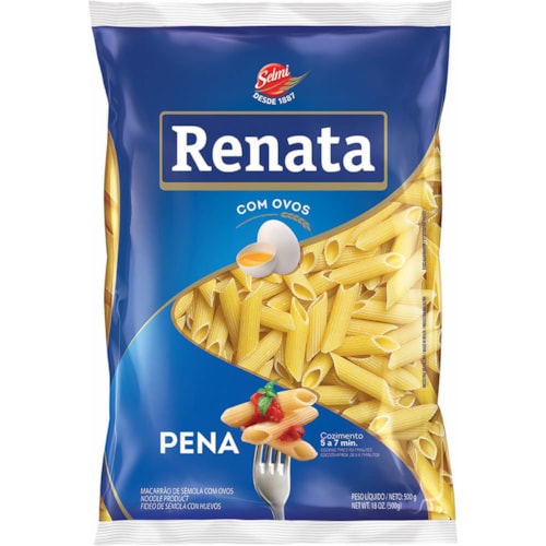 Macarrão Pena Renata Com Ovos 500g Destro 