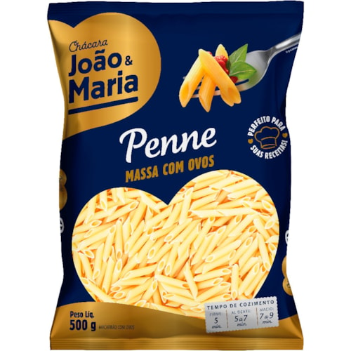 Macarrão Penne Chácara João E Maria Com Ovos 500g