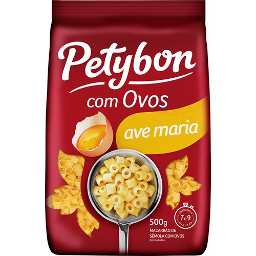 Macarrão Petybon Ave Maria Com Ovos 500g