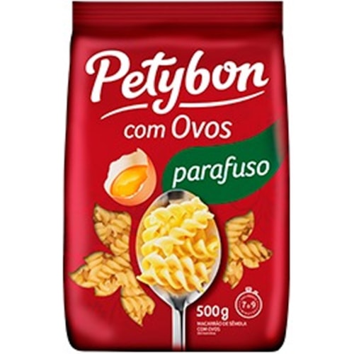 Macarrão Petybon Parafuso Com Ovos 500g