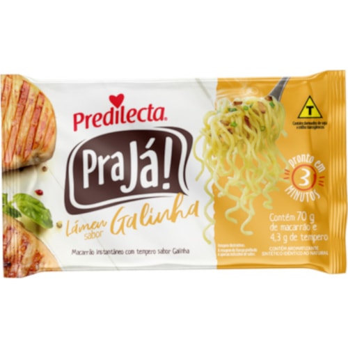 Macarrão Predilecta PraJá Instantâneo Galinha 74,3g