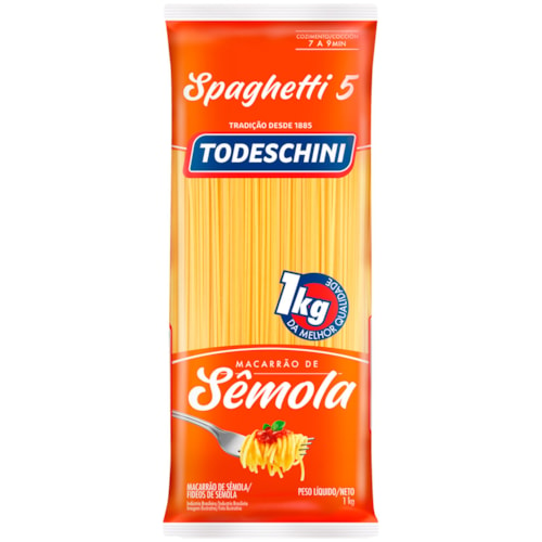 Macarráo Todeschini Espaguete 5 Sëmola 1Kg