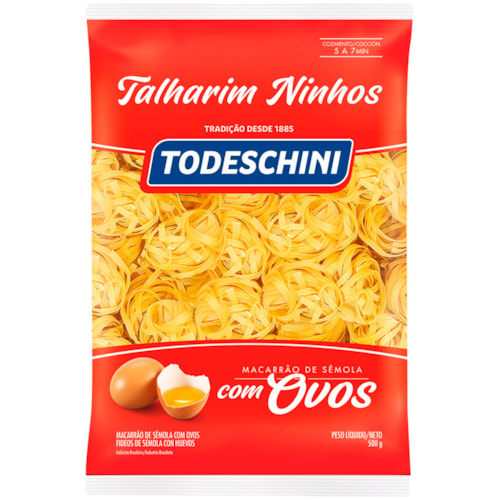 Macarráo Todeschini Talharim Ninhos Com Ovos 500g