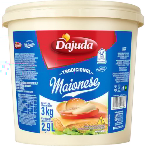 Maionese D’Ajuda Balde 3kg