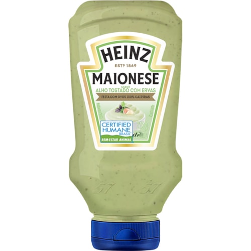 Maionese Heinz Alho Tostado Com Ervas Squeeze 215g