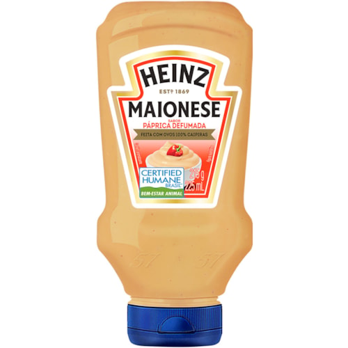 Maionese Heinz Páprica Defumada Squeeze 215g