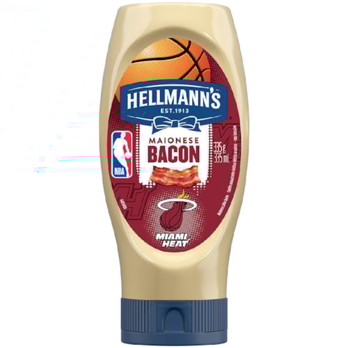 Maionese Hellmann's Bacon Miami Heat Squeeze 335g