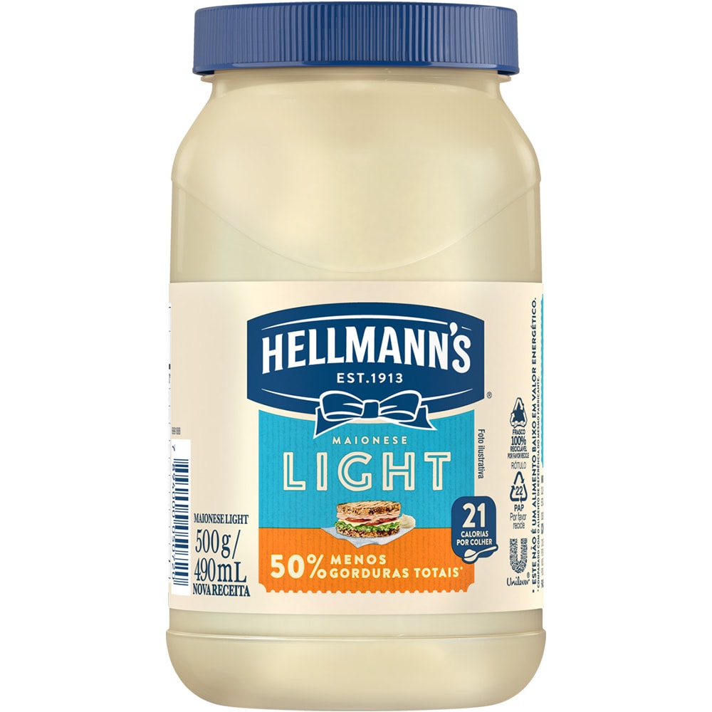 Maionese Hellmann's Light 500g - Destro