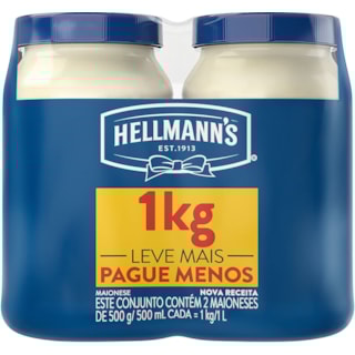 Maionese Hellmann's Tradicional 2Un 500g