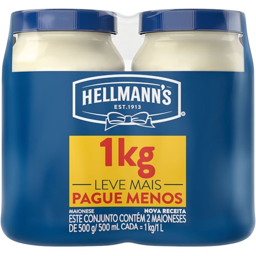 Maionese Hellmann's Tradicional 2Un 500g
