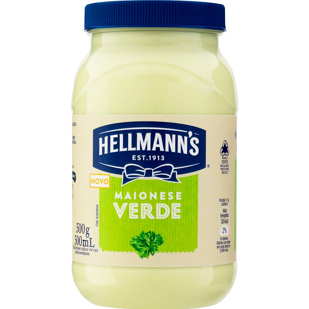 Maionese Hellmann's Verde 500g - Destro