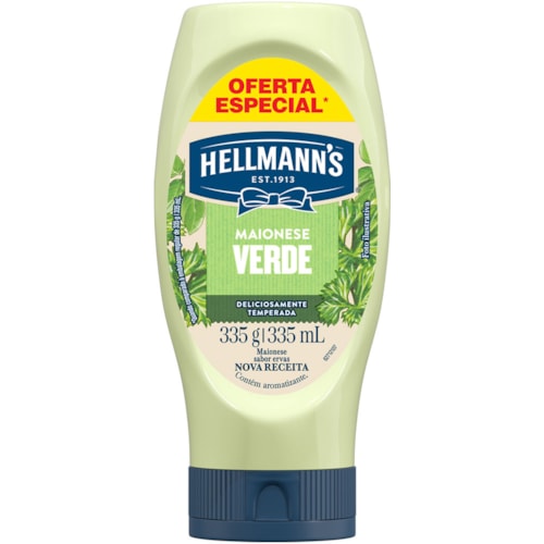 Maionese Verde Hellmann's Saborizada Squeeze 335g