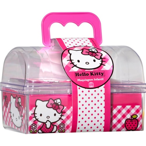 Maleta de Maquiagem Infantil Hello Kitty - Destro