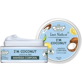 Manteiga Corporal Flores e Vegetais Coco e Lima 180g