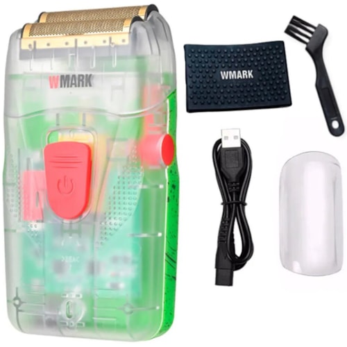 Máquina Wmark de Barbear Shaver Acabamento Sem Fio Bivolt 987