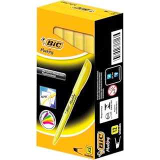 Marca Texto Bic Amarelo 12Un