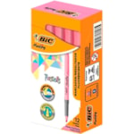 Marca Texto Bic Marking Rosa Pastel 12 Unidades