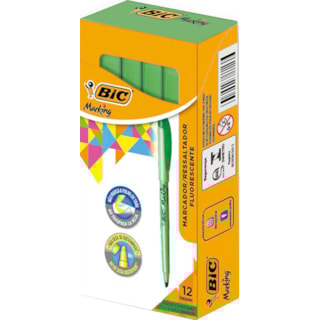 Marca Texto Bic Verde 12Un