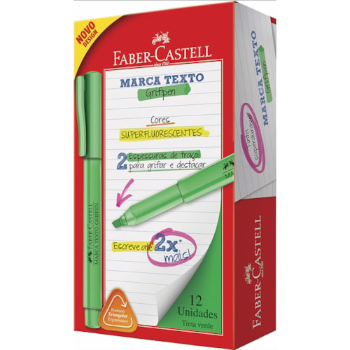 Marca Texto Gripen Faber-Castell Verde