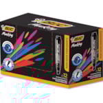 Marcador Bic Permanente Preto 12Un