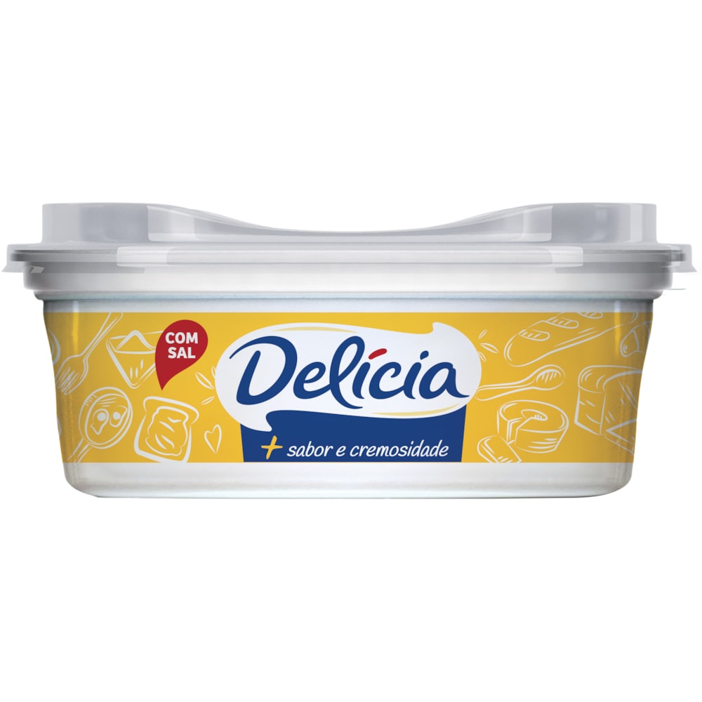 Margarina Delícia 250g Com sal - Destro