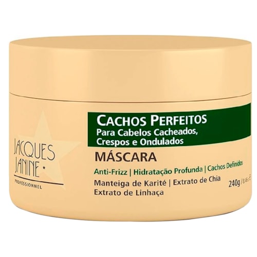 Máscara Capilar Jacques Janine Cachos Perfeitos 240g