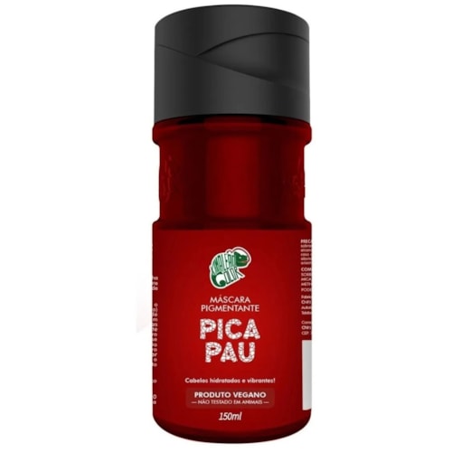 Máscara Capilar Kamaleão Colorido Picapau Vermelho Intenso e Vibrante