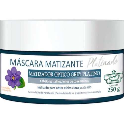 Máscara Capilar Matizante Flores & Vegetais Platinado 250g