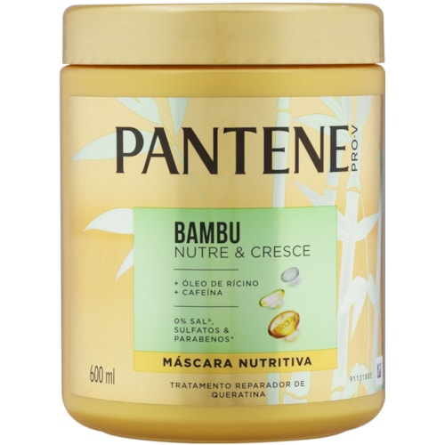 Máscara Capilar Pantene Bambu Pote 600ml