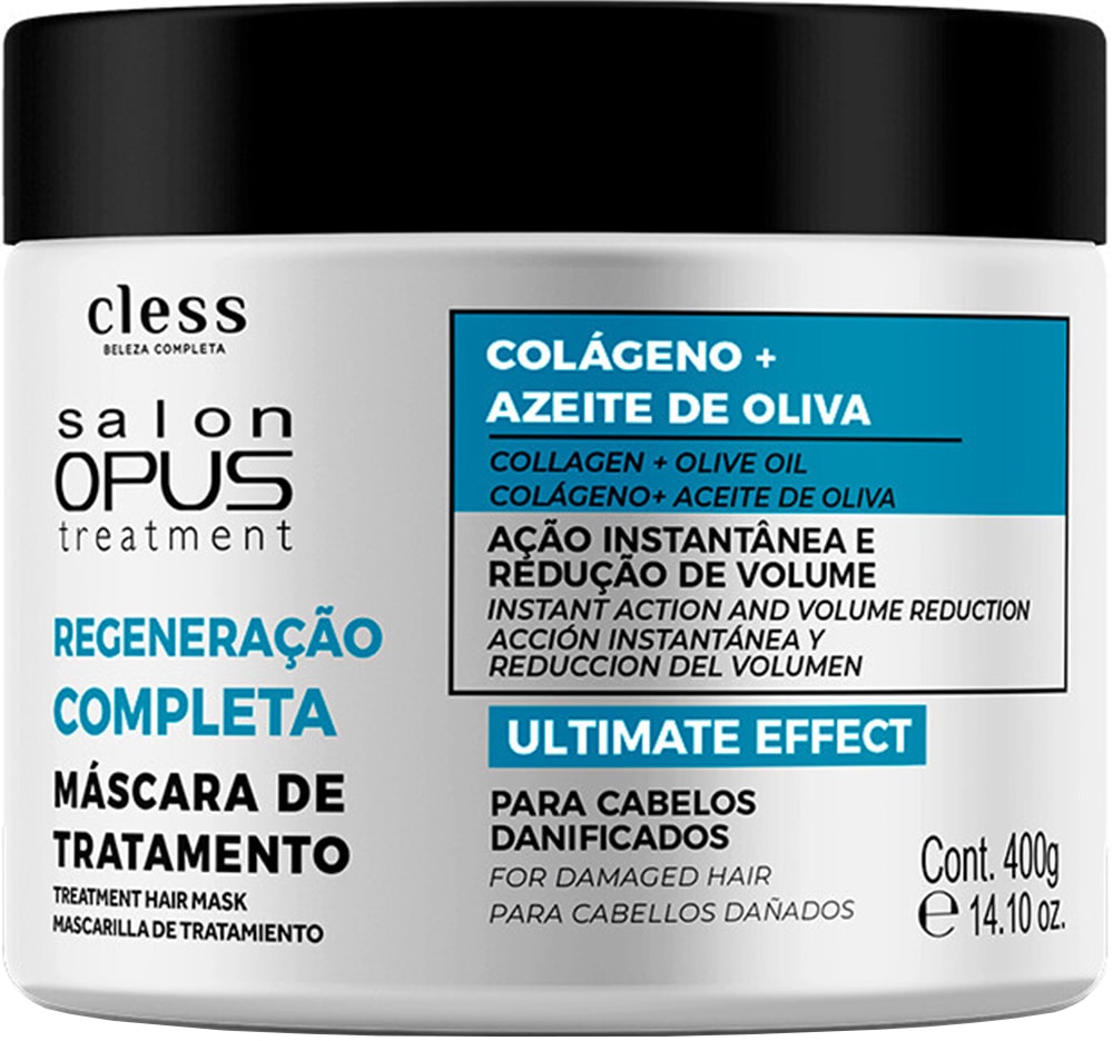 Máscara Cless Salon Opus Regeneração Completa 400g - Destro