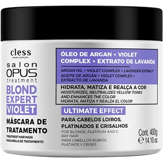 Máscara Cless Salon Opus Treatment Blond Expert Violet 400g