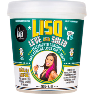 Máscara Condicionadora Lola Cosmetics Liso, Leve and Solto 230g