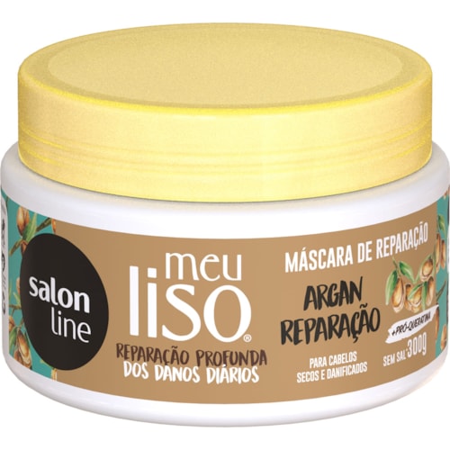 Máscara de Hidratação Salon Line Meu Liso Argan Reparação 300g