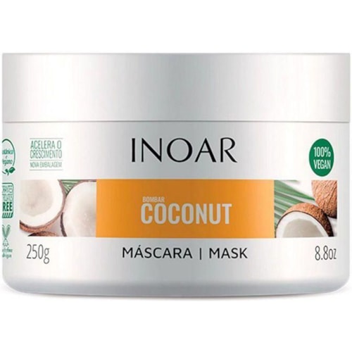 Máscara de Nutrição Inoar Bombar Coconut 250g