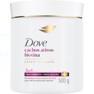 Máscara de Tratamento Dove Cachos Ativos Biotina 270g