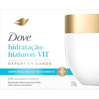 Máscara de Tratamento Dove Hidratação Hialuron Vit 270g