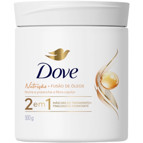 Máscara de Tratamento Dove Nutrição + Fusão de Óleos 2 em 1 500g