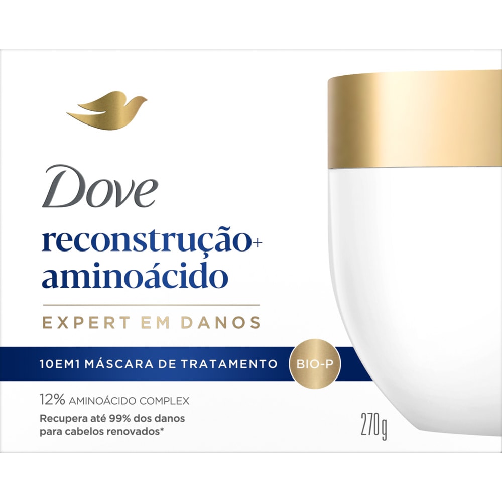 Máscara de Tratamento Dove Reconstrução Aminoácido 270g - Destro