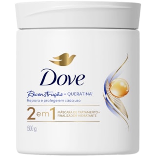 Máscara de Tratamento Dove Reconstrução + Queratina 2 em 1 500g