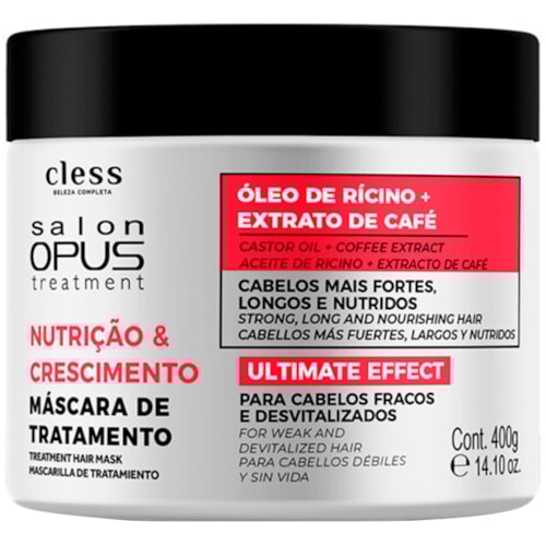 Máscara de Tratamento Salon Opus Nutrição e Crescimento 400g