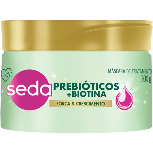 Máscara de Tratamento Seda Prebióticos + Biotina 300g