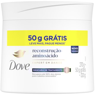 Máscara Dove Reconstrução Aminoácidos 270g + 50g Grátis