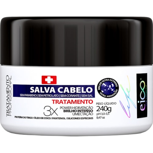 Máscara Eico Life Salva Cabelo 240g