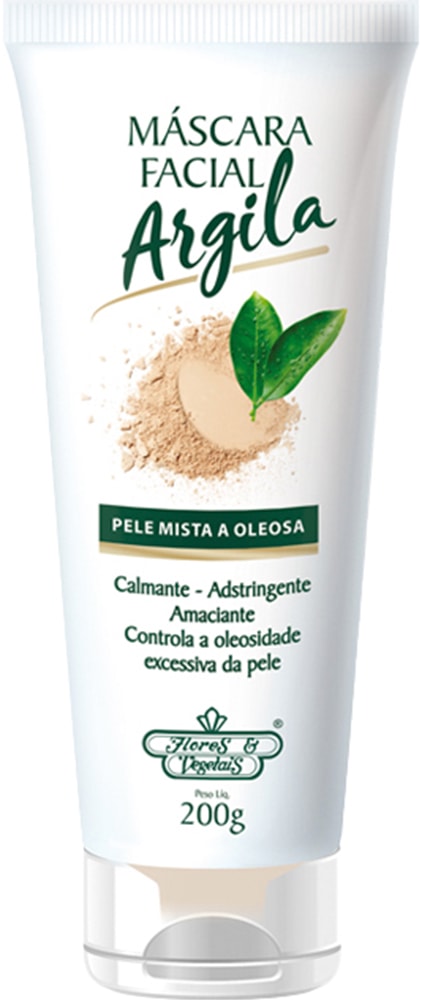 Máscara Facial Argila Flores & Vegetais 200G - Destro