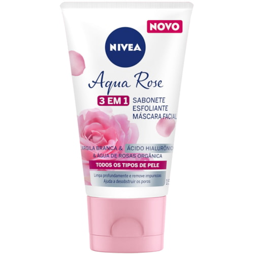 Máscara Facial Nivea Aqua Rose 3 em 1 150ml