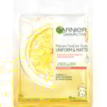Máscara Facial Vitamina C Garnier Skin Uniform & Matte