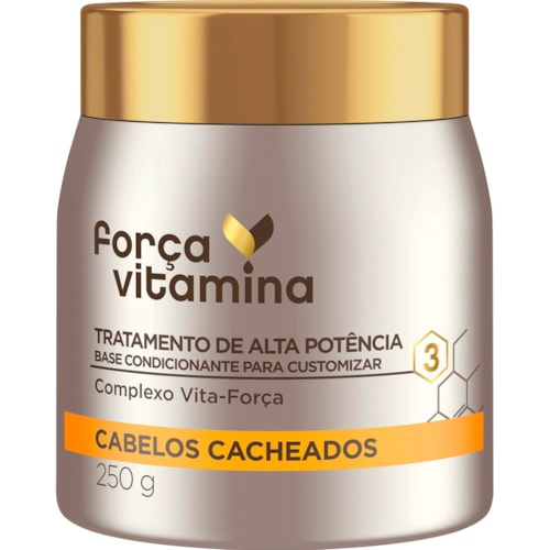 Máscara Força Vitamina Cabelos Cacheados 250g